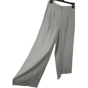 NWOT Topshop High Rise Wide Leg Pleated Front Women's Trousers Size 2